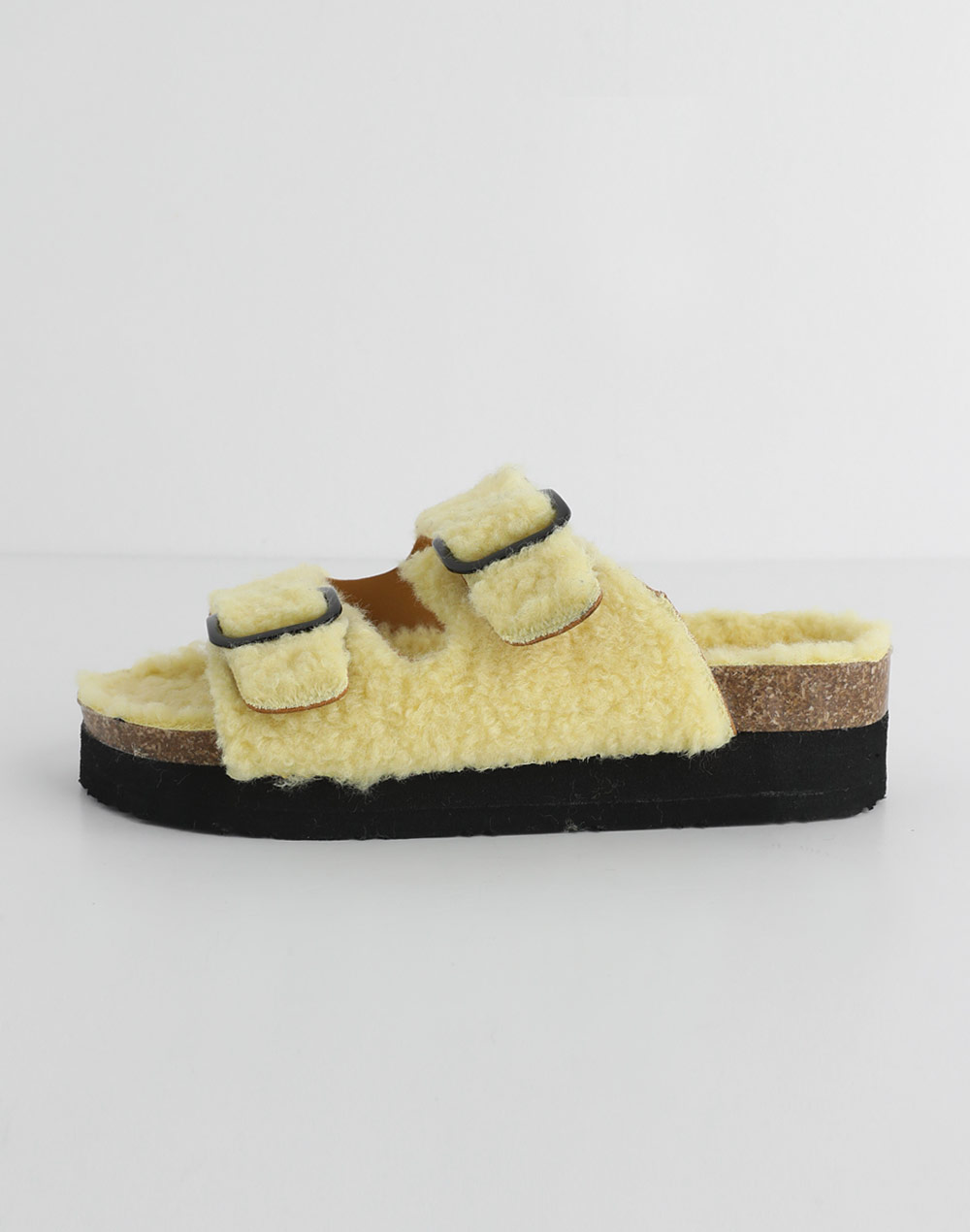 バックルツーストラップボアサンダル・全3色 | レディースファッション