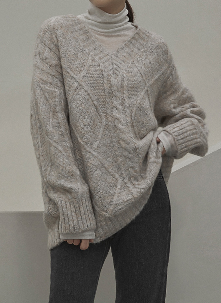 Vネックアクリル混ケーブルニット P ニット カーディガン ニット レディースファッション通販 Dholic ディーホリック Vネックアクリル混ケーブルニット P ニット カーディガン ニット レディースファッション通販 Dholic ディーホリック