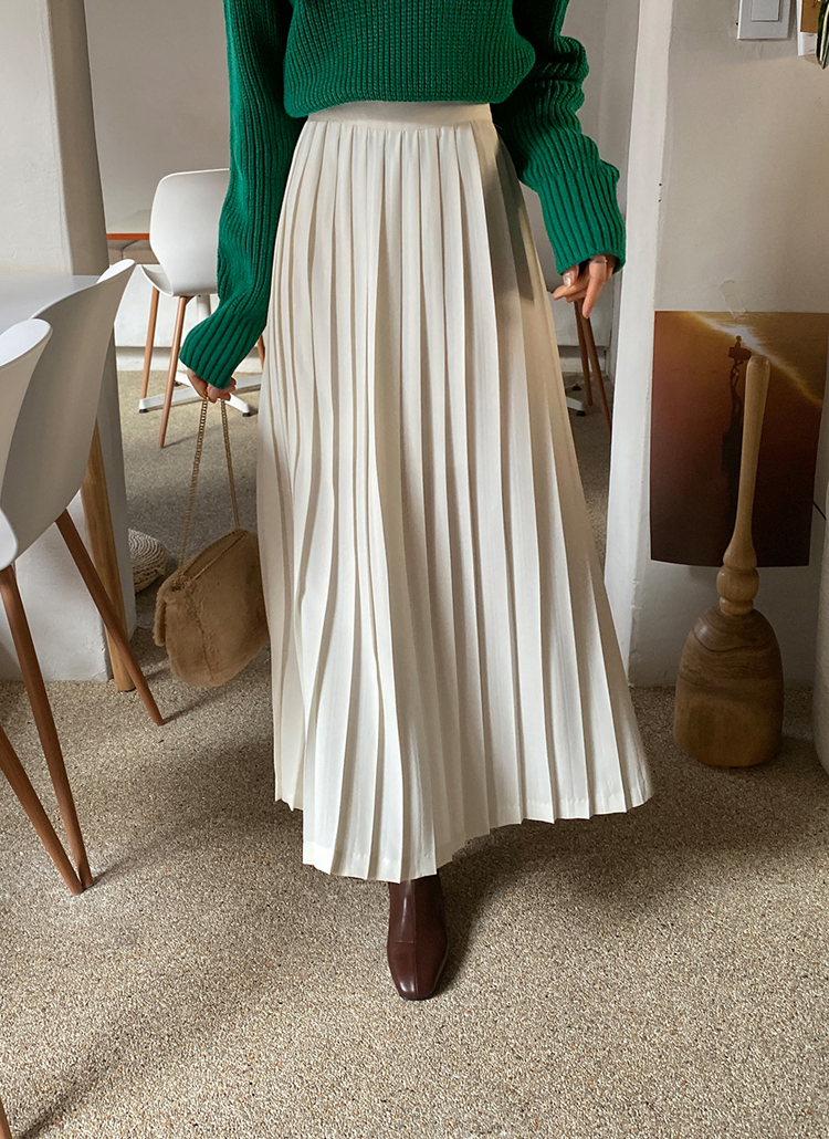 無地シンプルベーシックプリーツフレアロングスカート春秋冬 スカート スカート Dholic Ladies ディーホリックレディース ファッション総合通販 Dholic