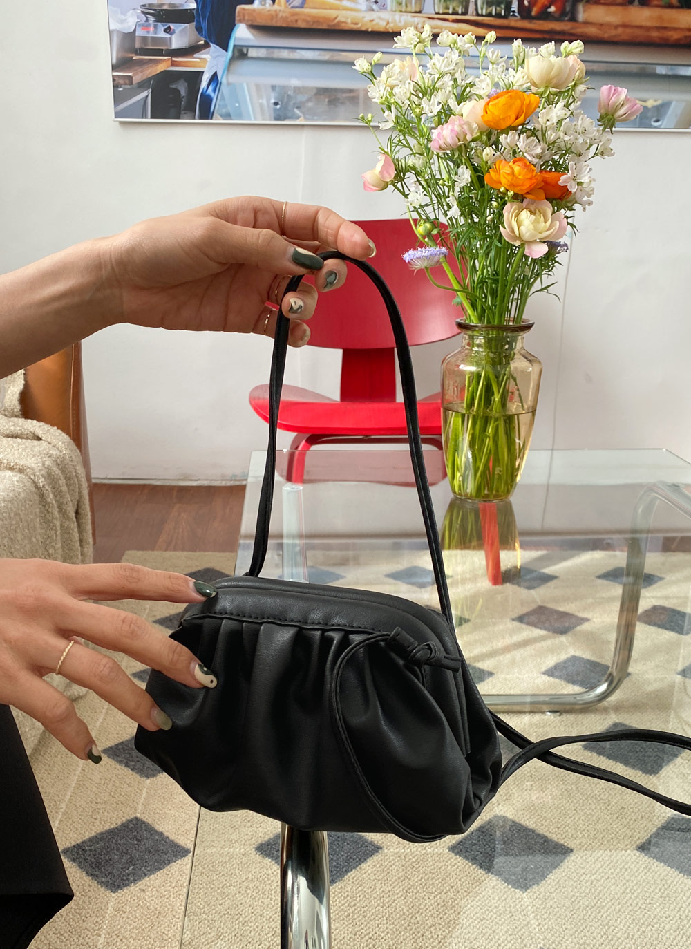 ※ぶちゃらてぃ出品※ANTEPRIMA ミニバッグ がま口リボン ミニリボンバッグ出来ました！ | ロップのがま口クラフトバッグ