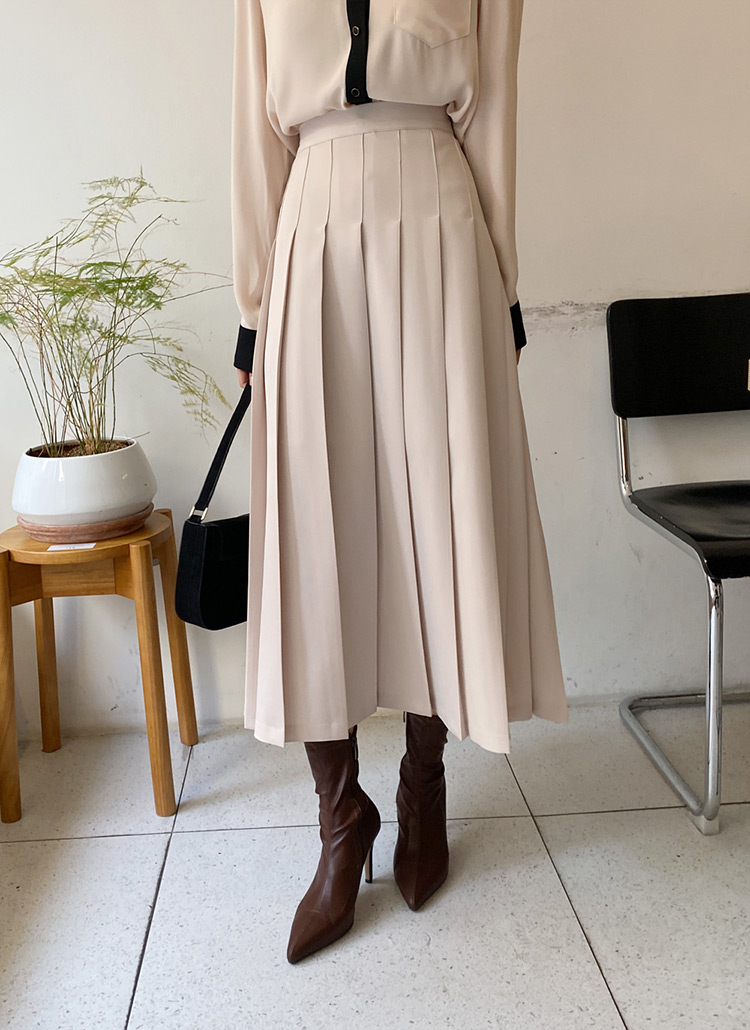 プリーツロングスカート・全3色 | レディースファッション通販 - DHOLIC