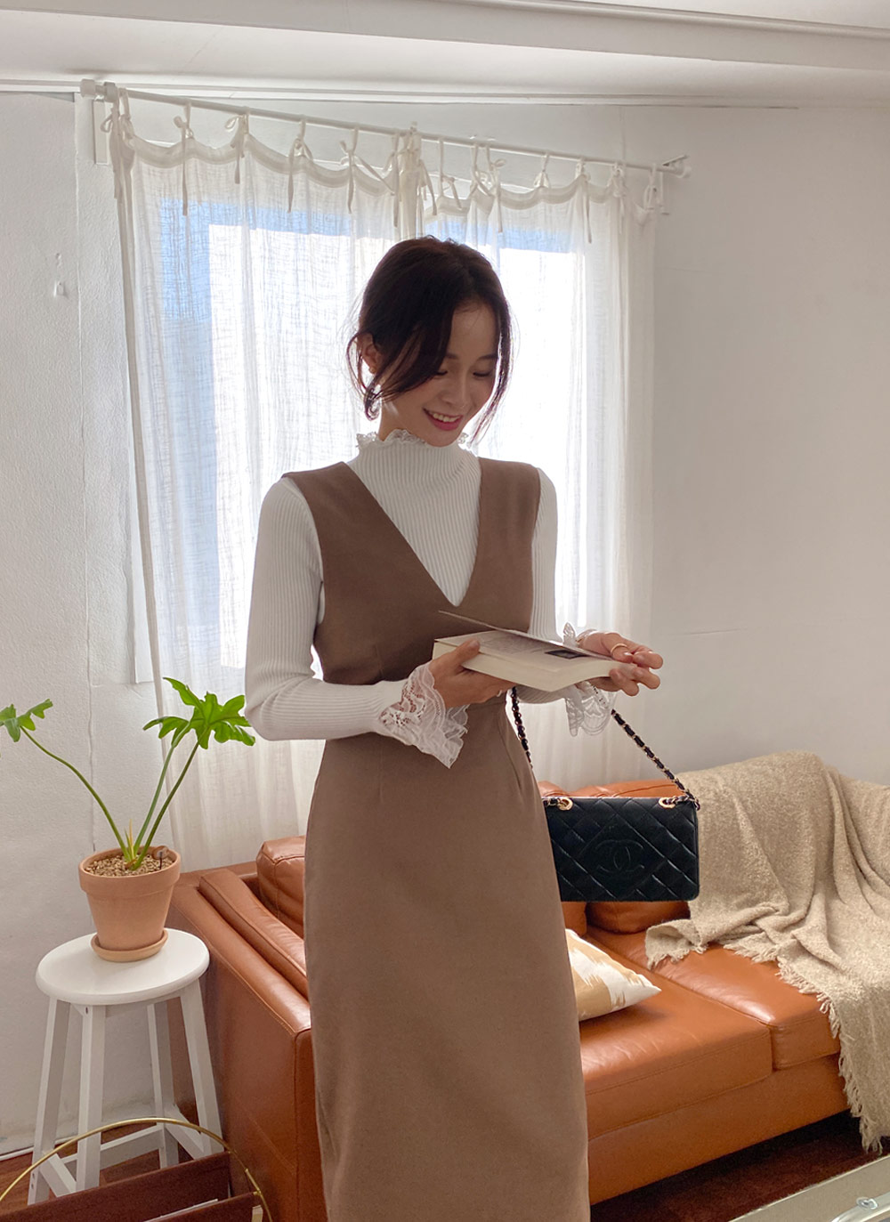 Vネックノースリワンピース 全2色 T レディース Ops韓国ファッション ワンピース ロングワンピース ノースリーブ Vネック コーデュロイ風 スリム ロング丈 Hp0t80i6k8 レディースファッション Valleymill Com