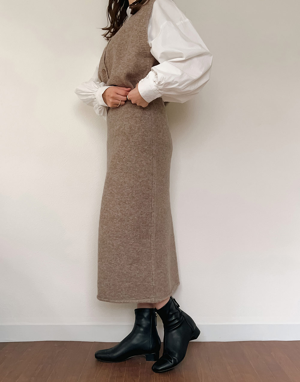 knit vest&skirt setup | 詳細画像4