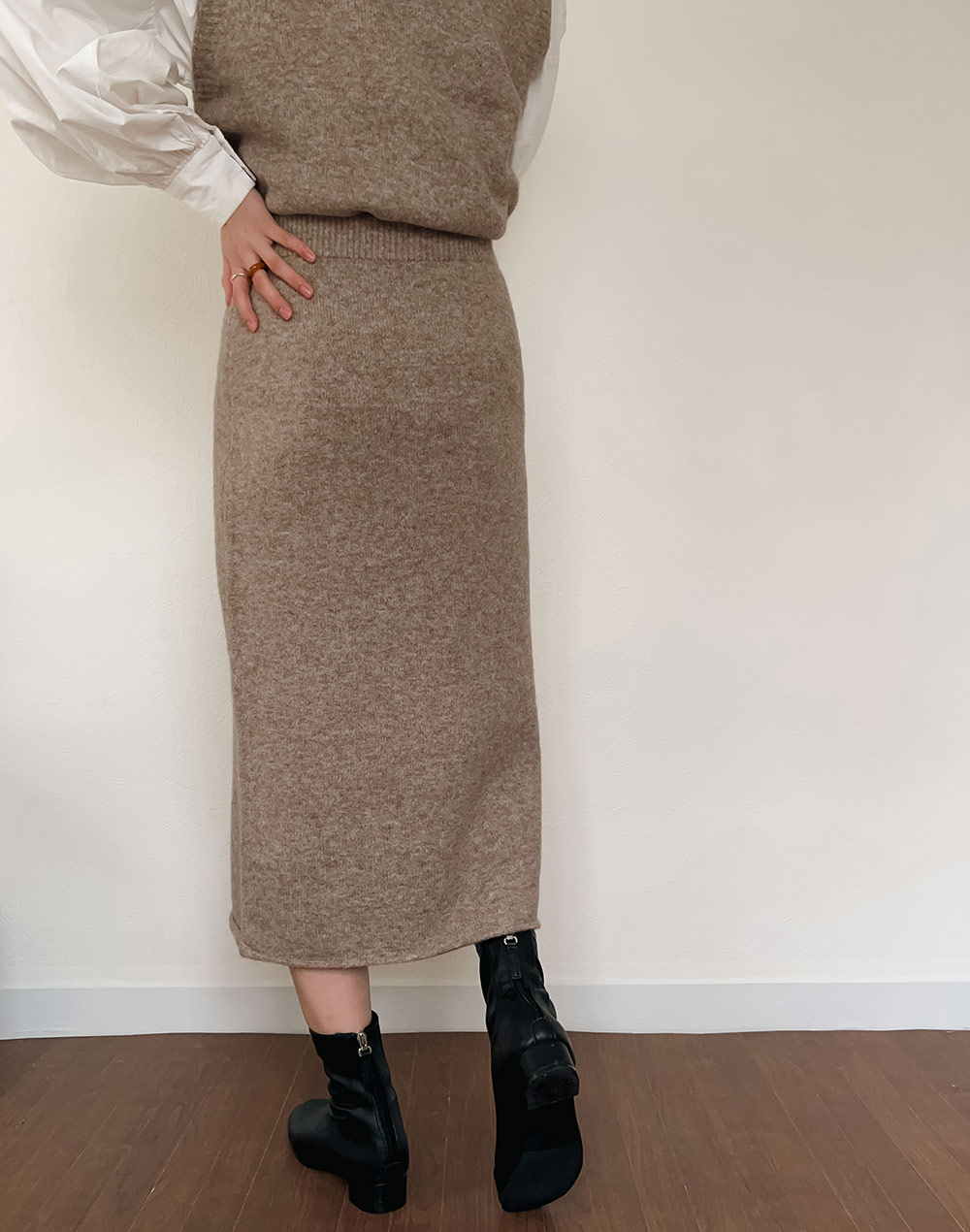 knit vest&skirt setup | 詳細画像14