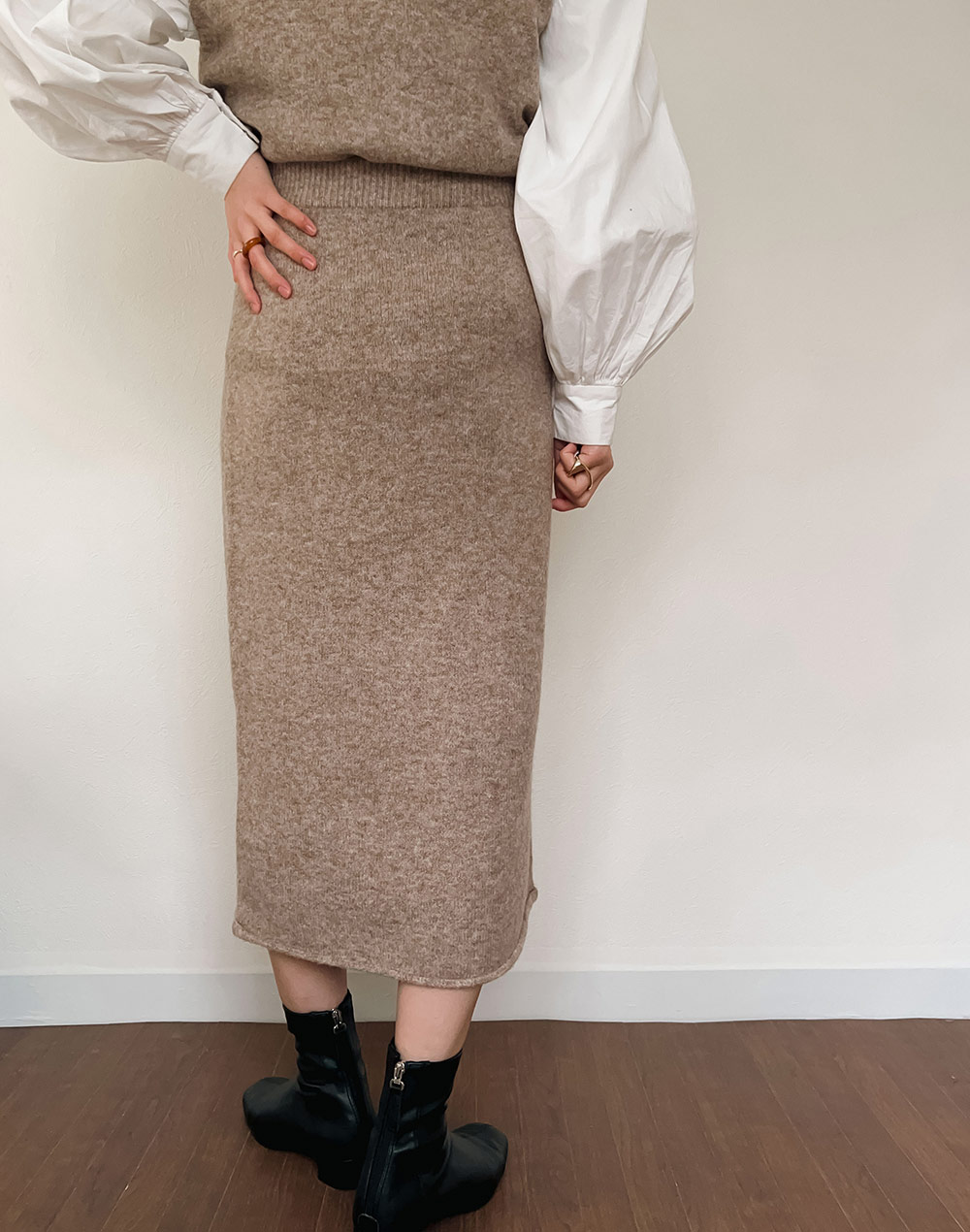 knit vest&skirt setup | 詳細画像18