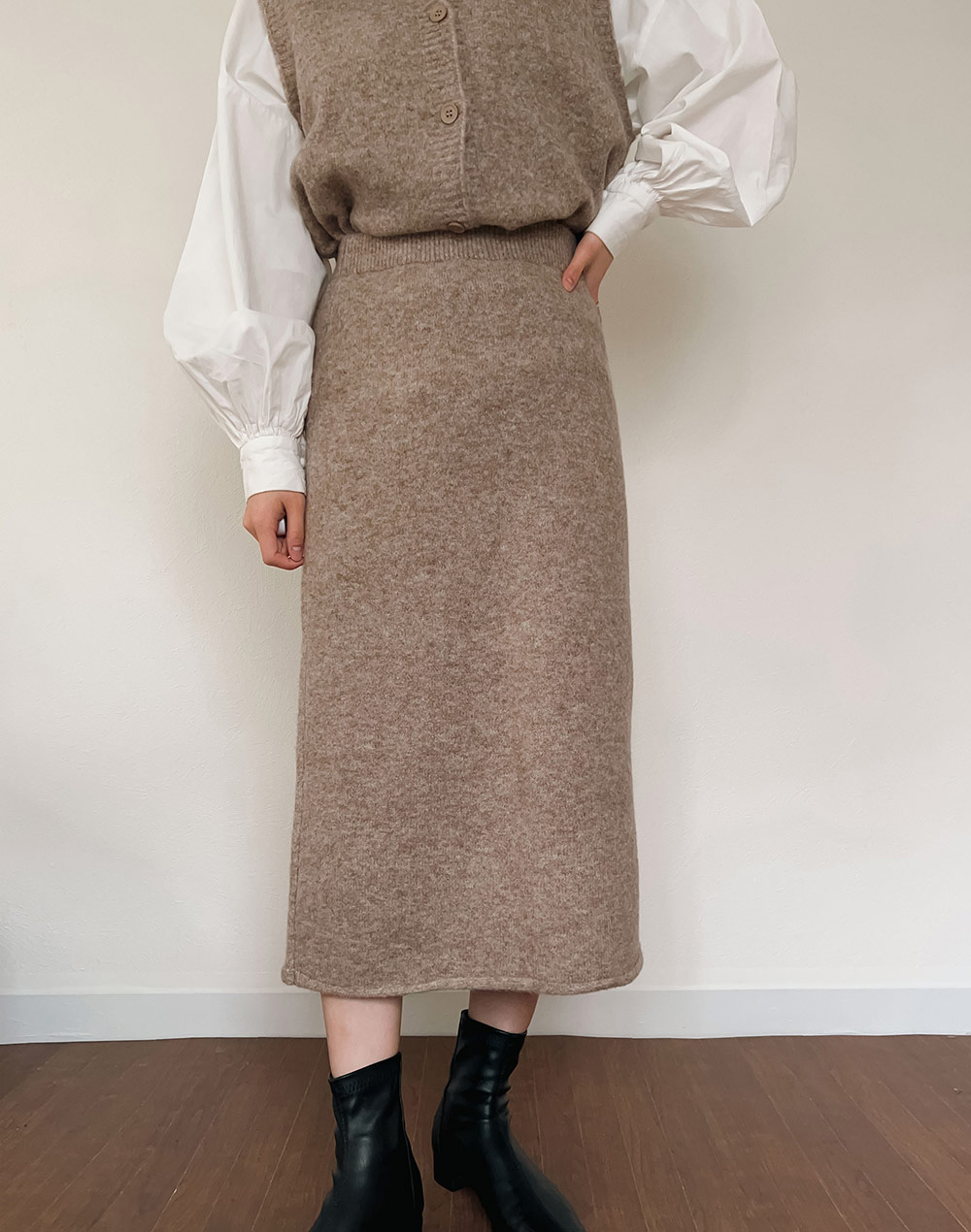knit vest&skirt setup | 詳細画像19