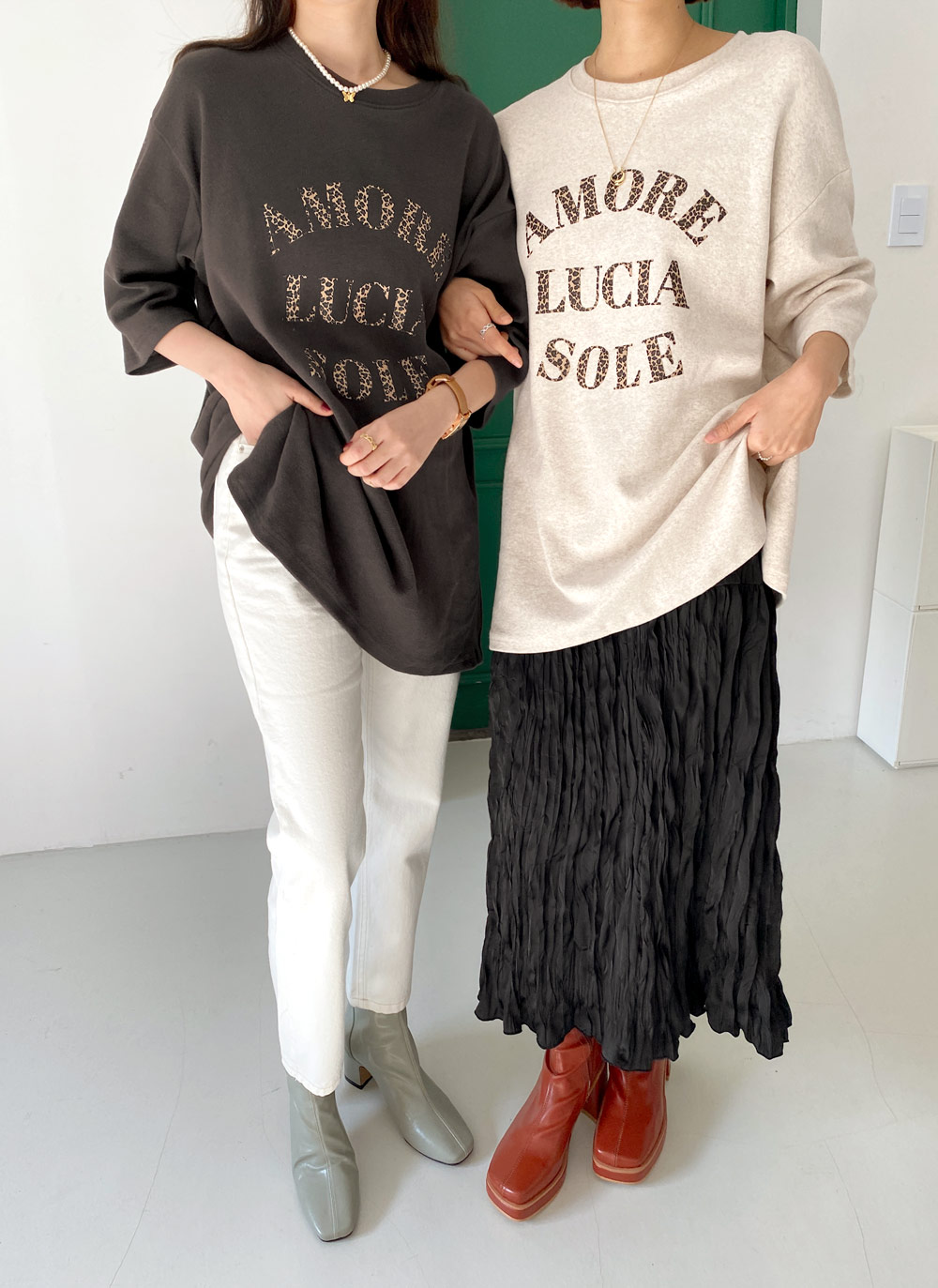 レオパードレタリング半袖Tシャツ・全3色 | DHOLIC | 詳細画像4