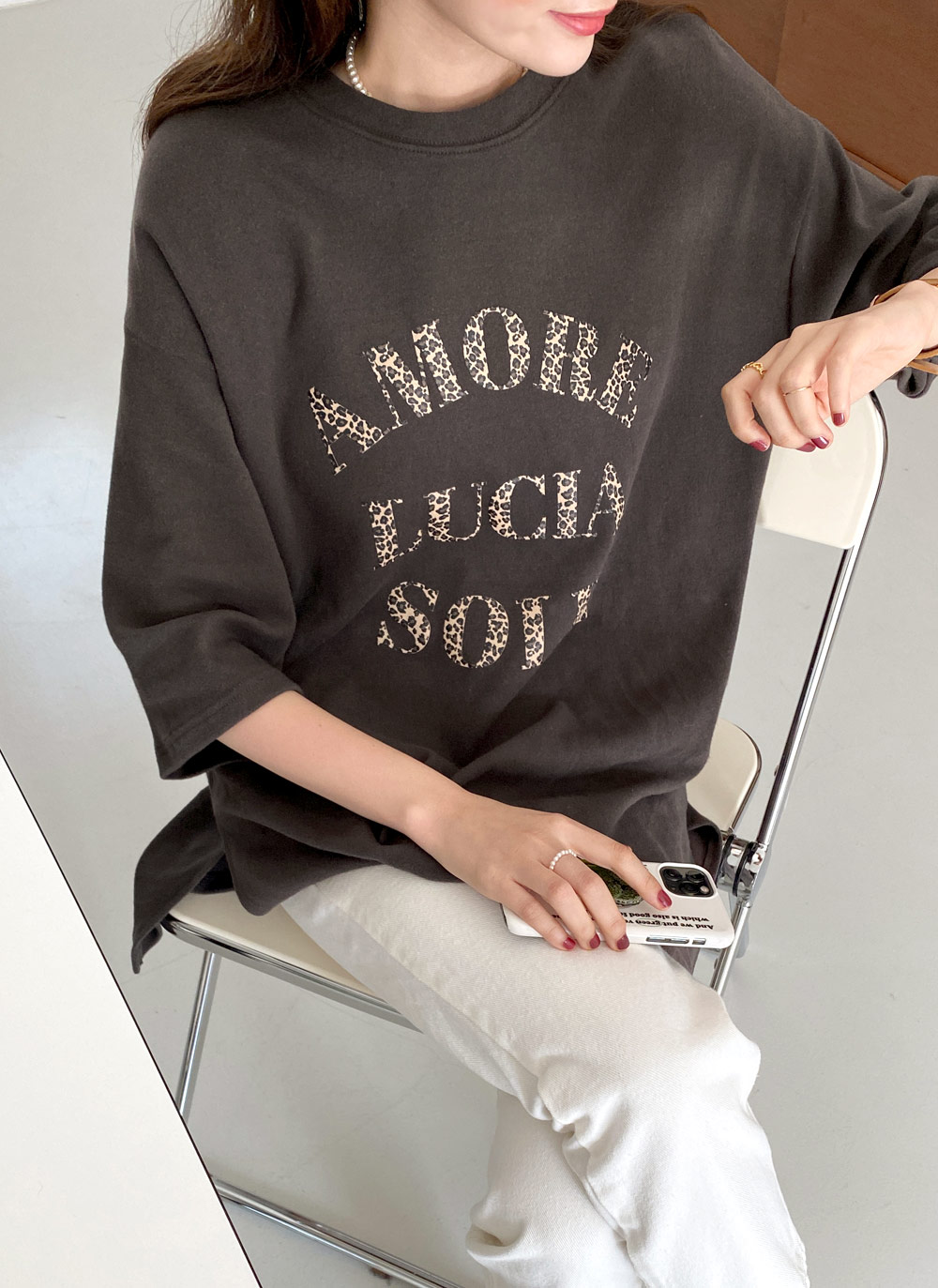 レオパードレタリング半袖Tシャツ・全3色 | DHOLIC | 詳細画像15