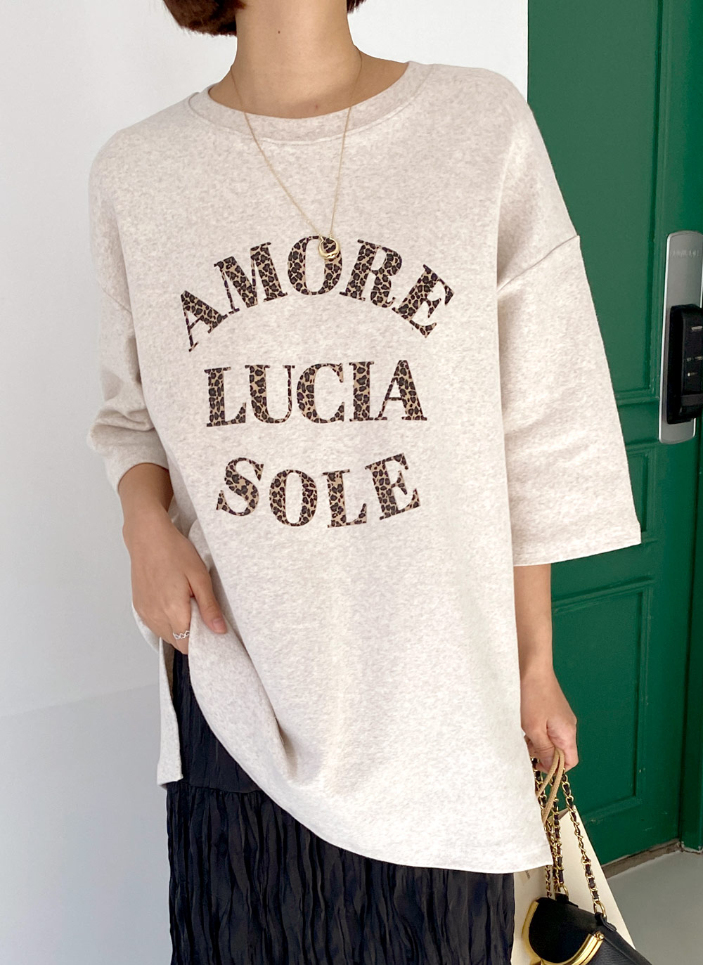 レオパードレタリング半袖Tシャツ・全3色 | DHOLIC | 詳細画像18