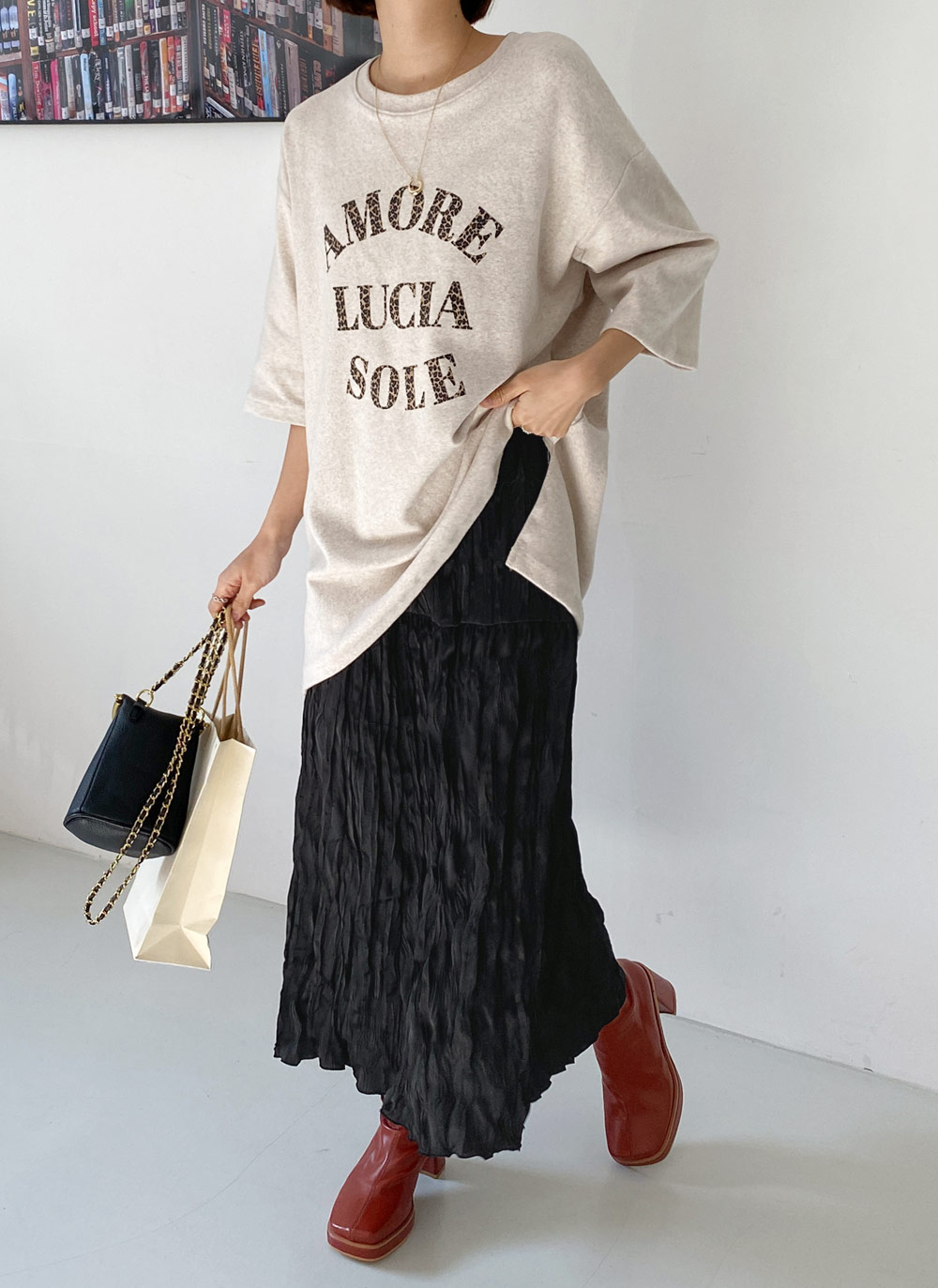 レオパードレタリング半袖Tシャツ・全3色 | DHOLIC | 詳細画像22