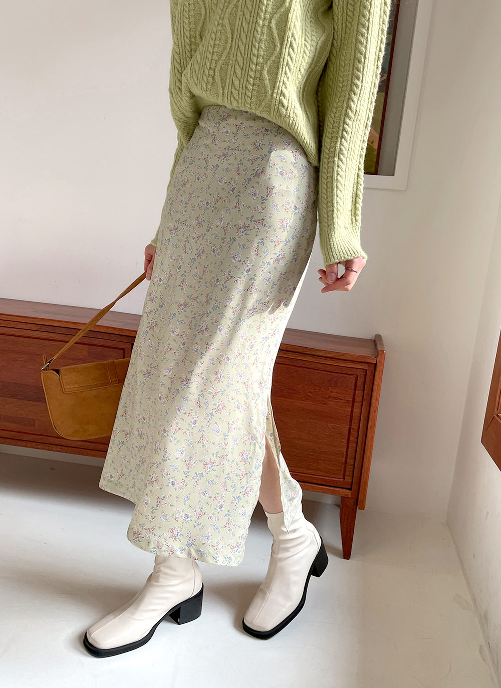 フラワースリットスカート・全2色 | DHOLIC | 詳細画像2