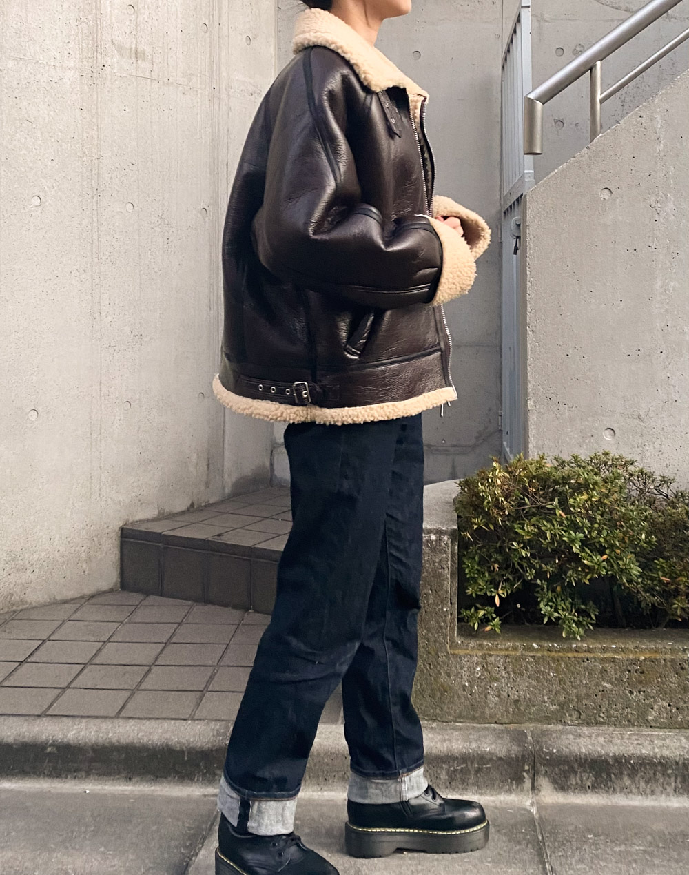 レザー調ボアジャケット | レディースファッション通販 - DHOLIC