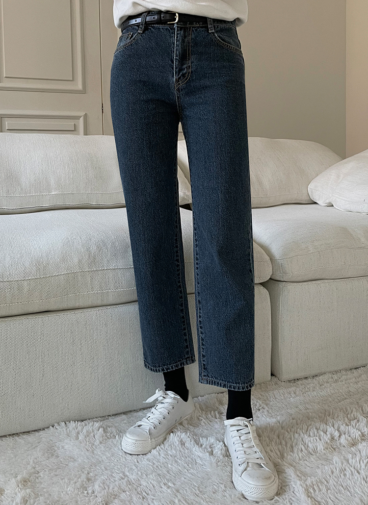 ベーシックシンプルコットンブルーグレーストレートデニムパンツ春夏秋冬 ジーンズ ストレート Sugarfun シュガーファン ファッション総合通販 Dholic