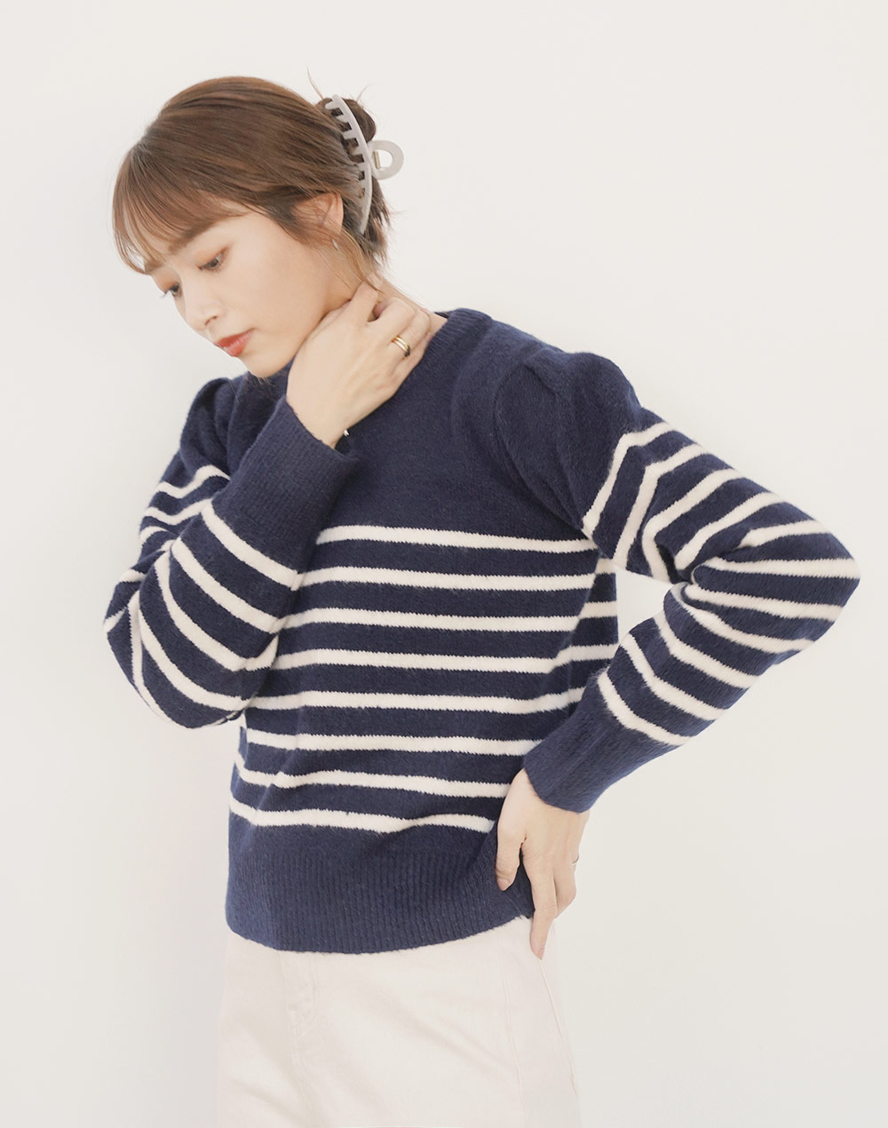 simple border knit | 詳細画像6