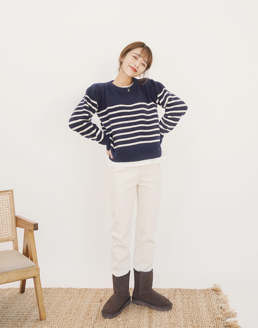 simple border knit | 詳細画像7