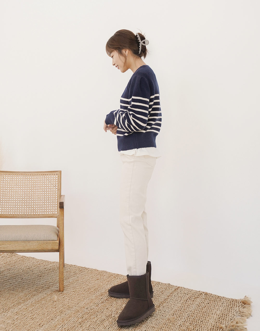 simple border knit | 詳細画像9