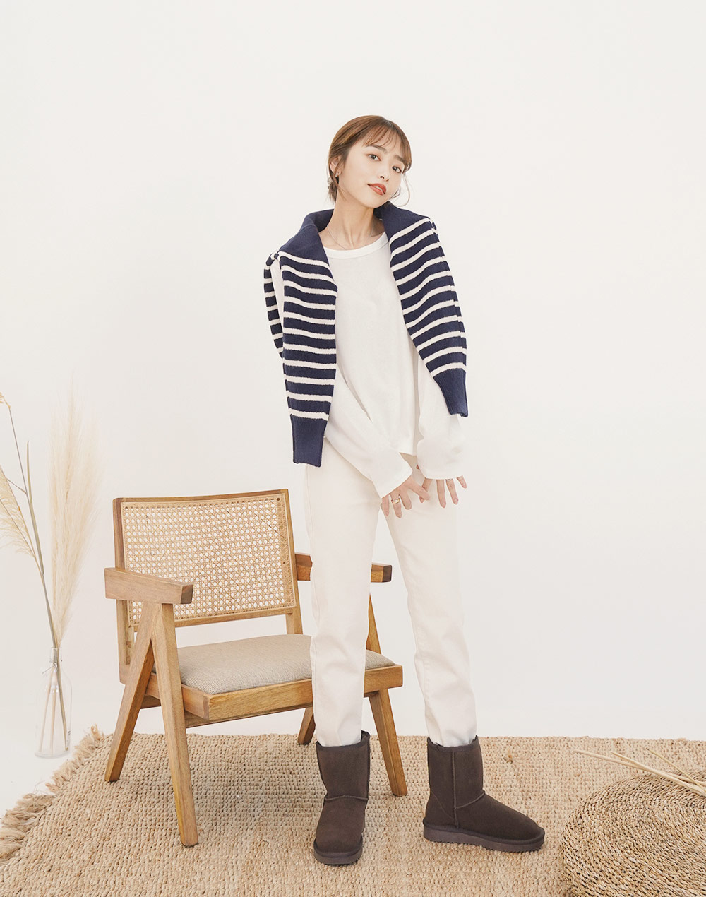 simple border knit | 詳細画像15