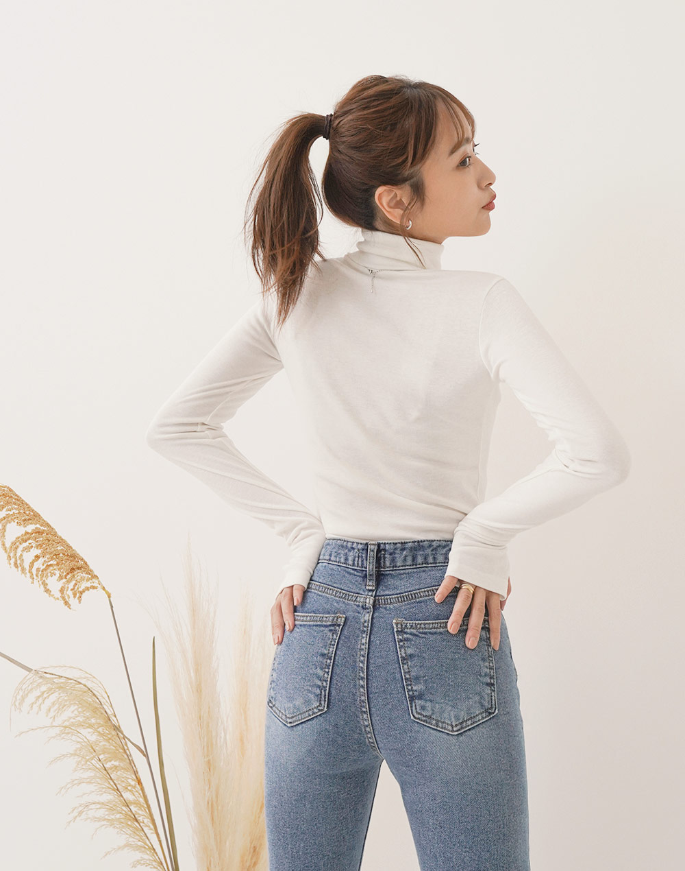 finger hole turtleneck t-shirt | 詳細画像6