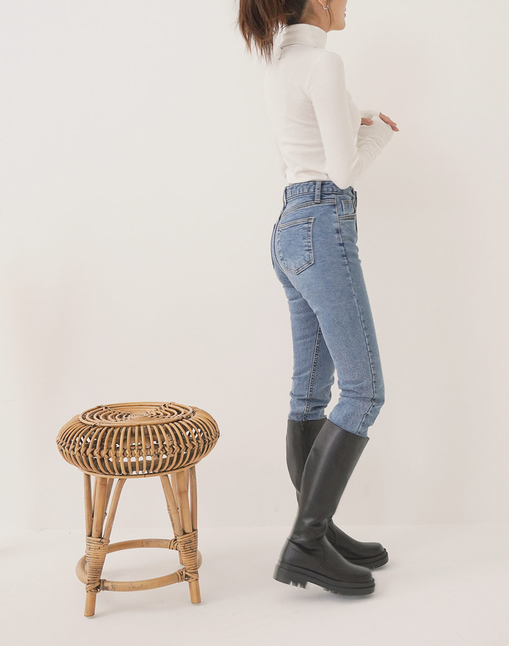 finger hole turtleneck t-shirt | 詳細画像9