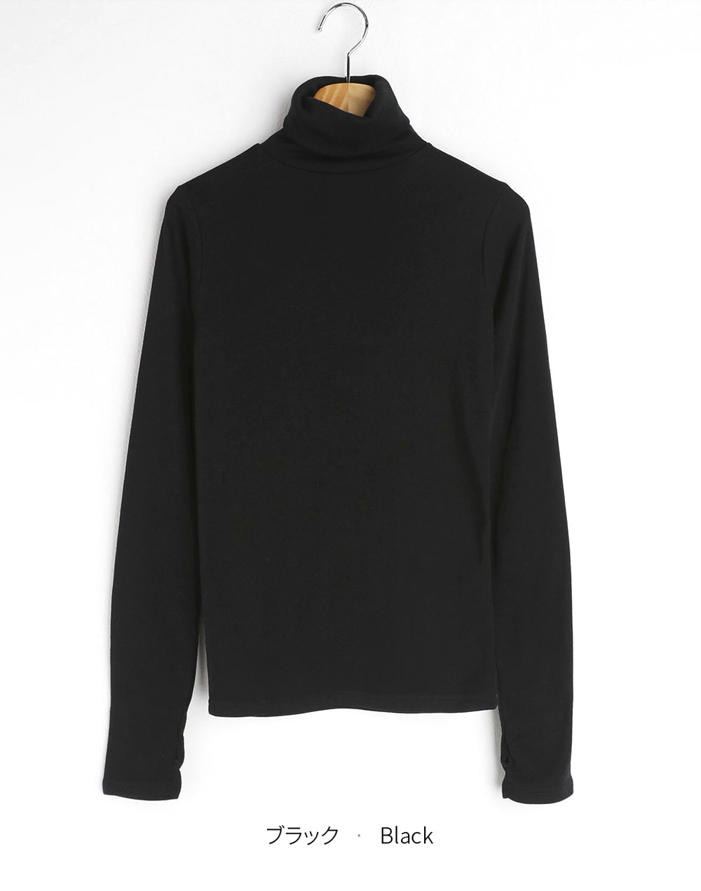 finger hole turtleneck t-shirt | 詳細画像16
