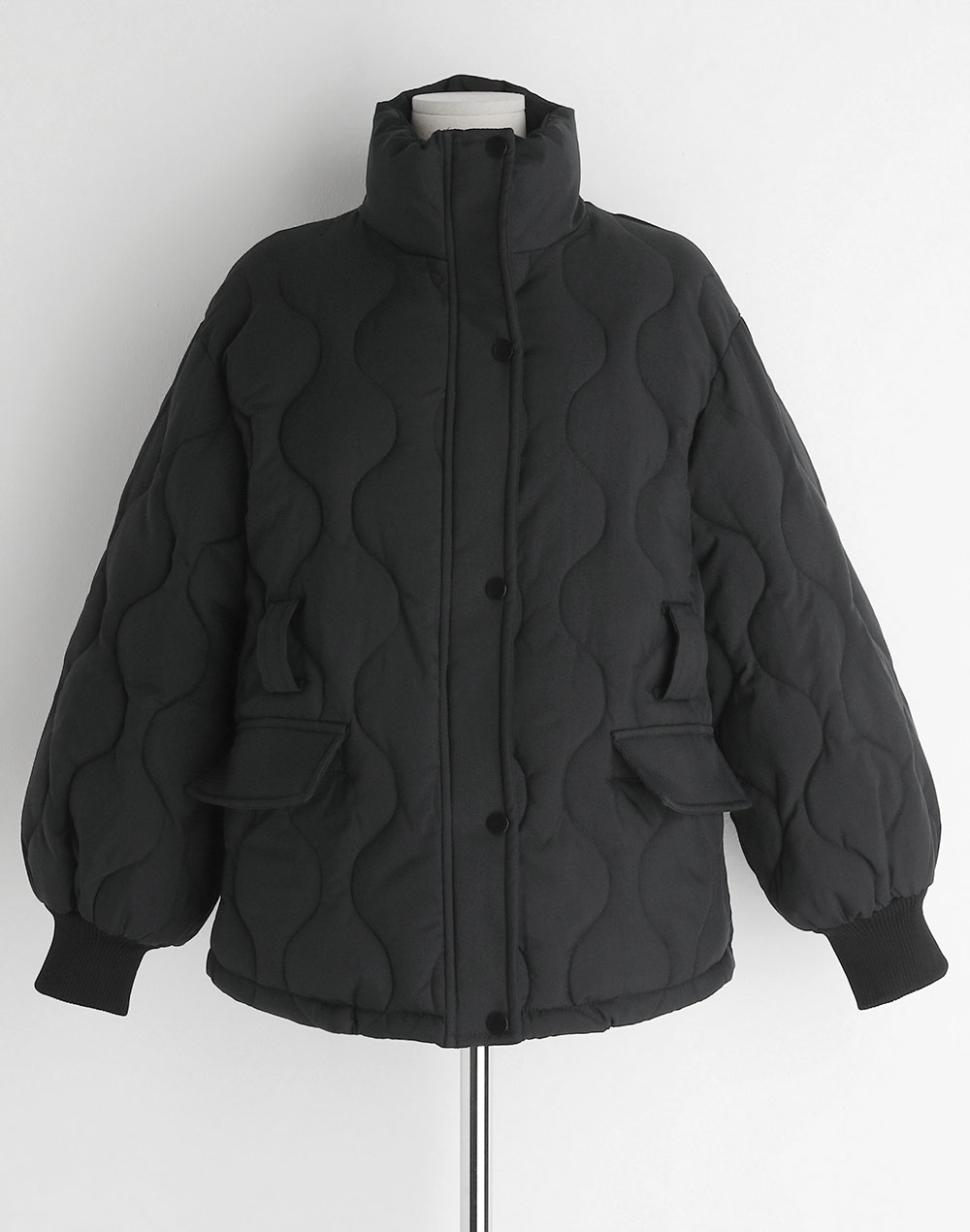 belt set quilting jumper | 詳細画像22