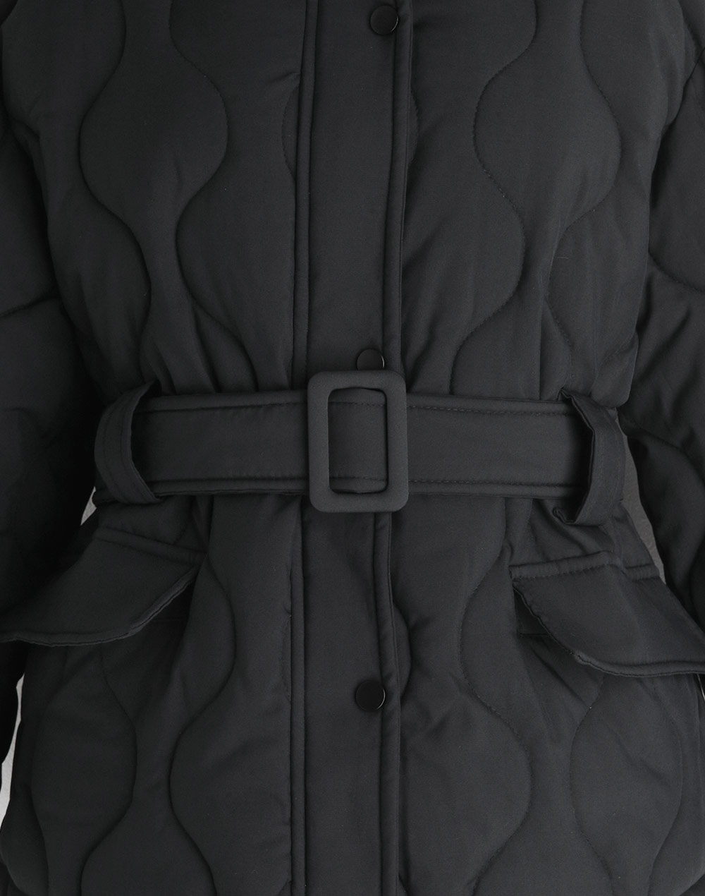 belt set quilting jumper | 詳細画像26