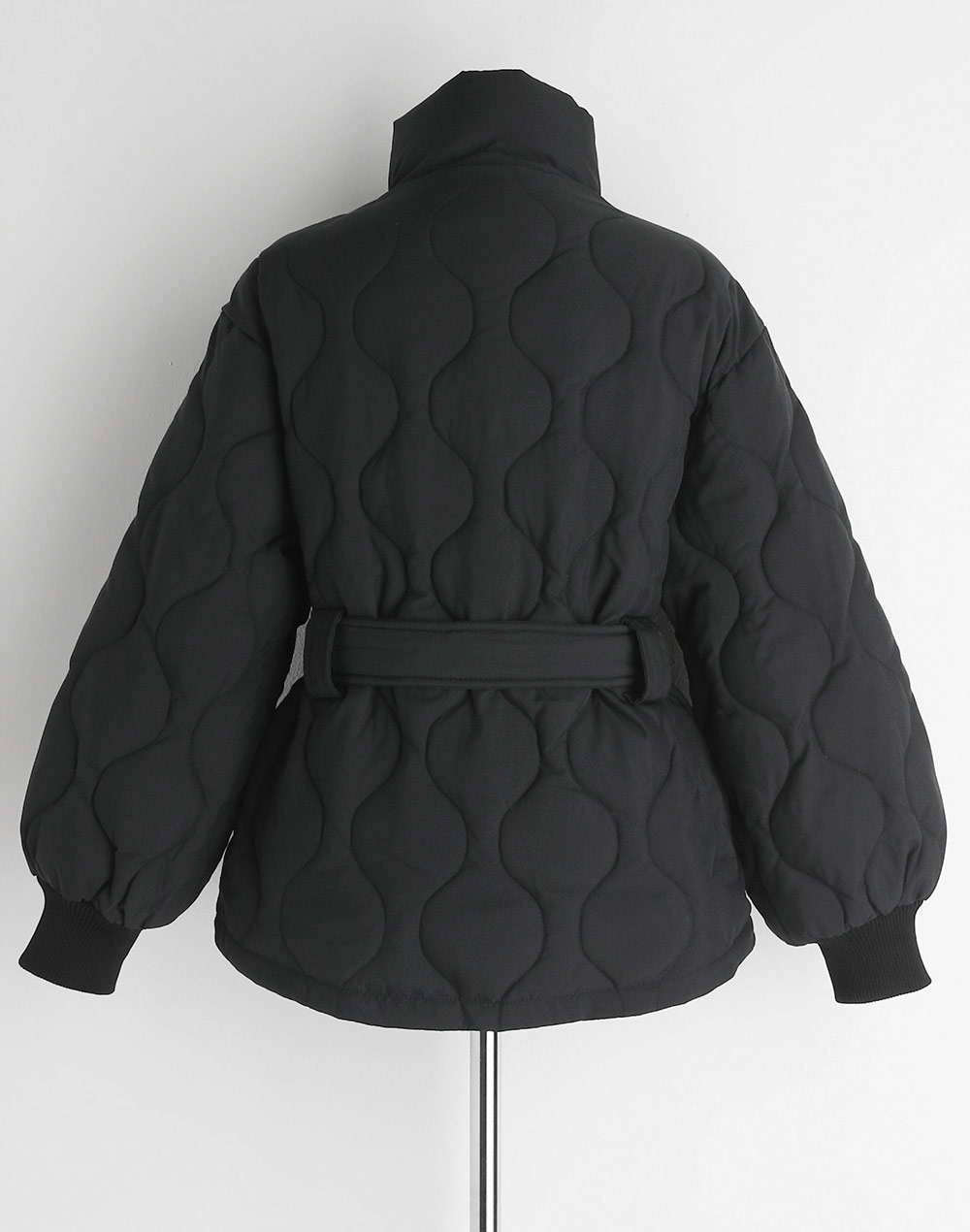 belt set quilting jumper | 詳細画像29