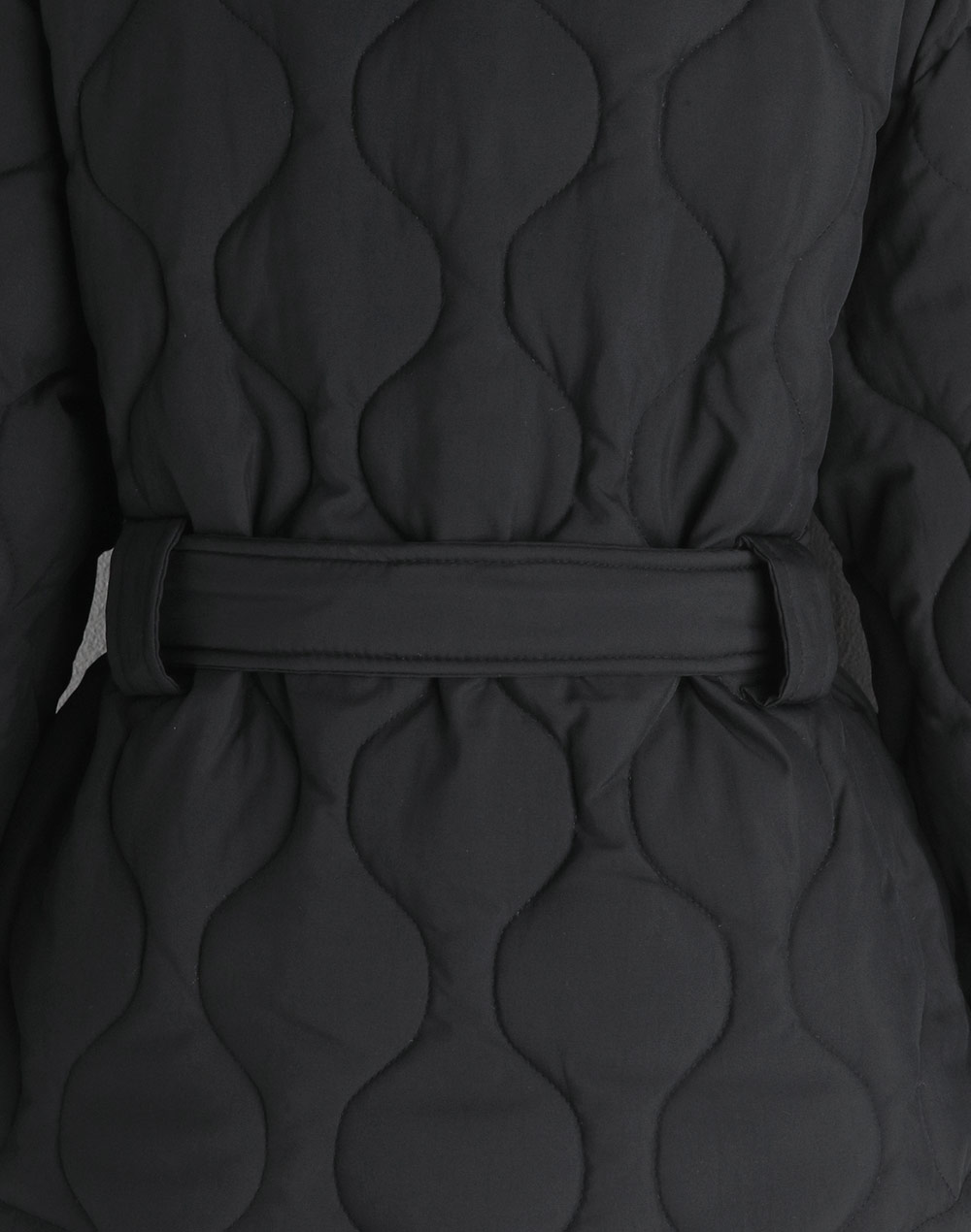 belt set quilting jumper | 詳細画像31
