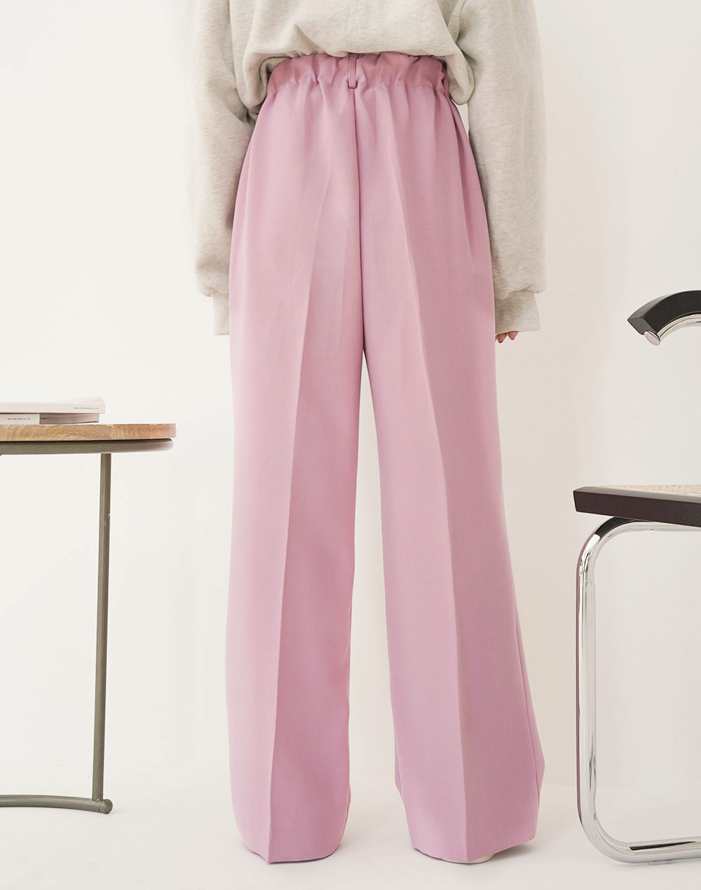 wide two tucks slacks | 詳細画像15