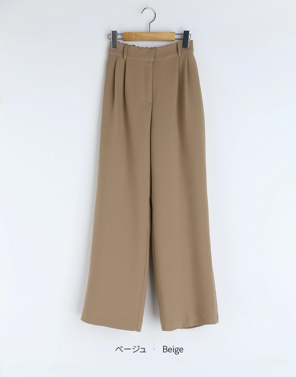 wide two tucks slacks | 詳細画像19