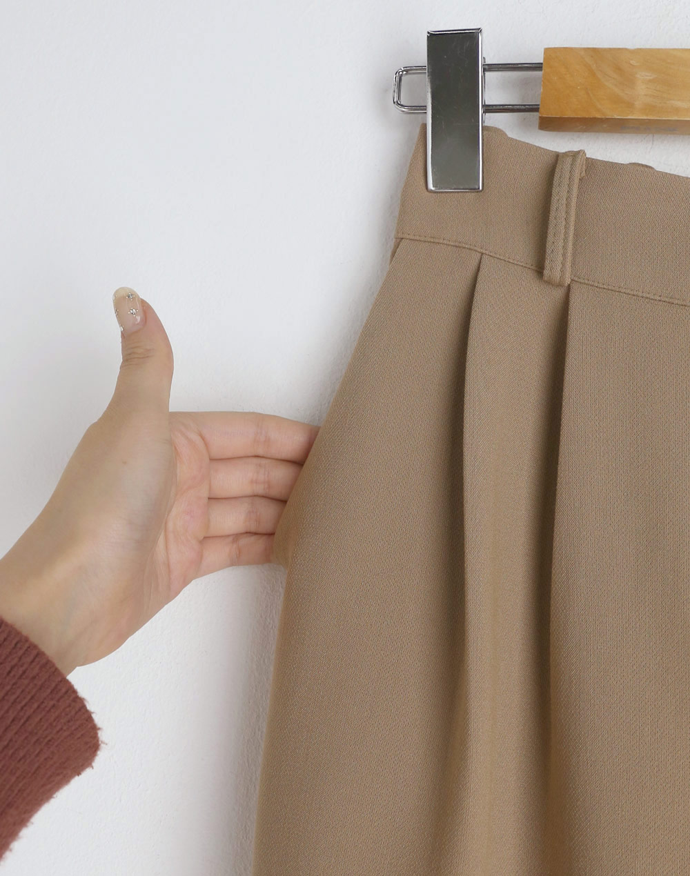 wide two tucks slacks | 詳細画像21