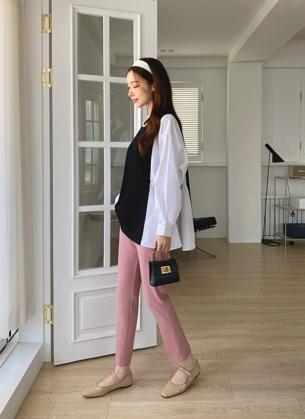 エナメル調スクエアトゥメリージェーンシューズ・全4色 | レディース