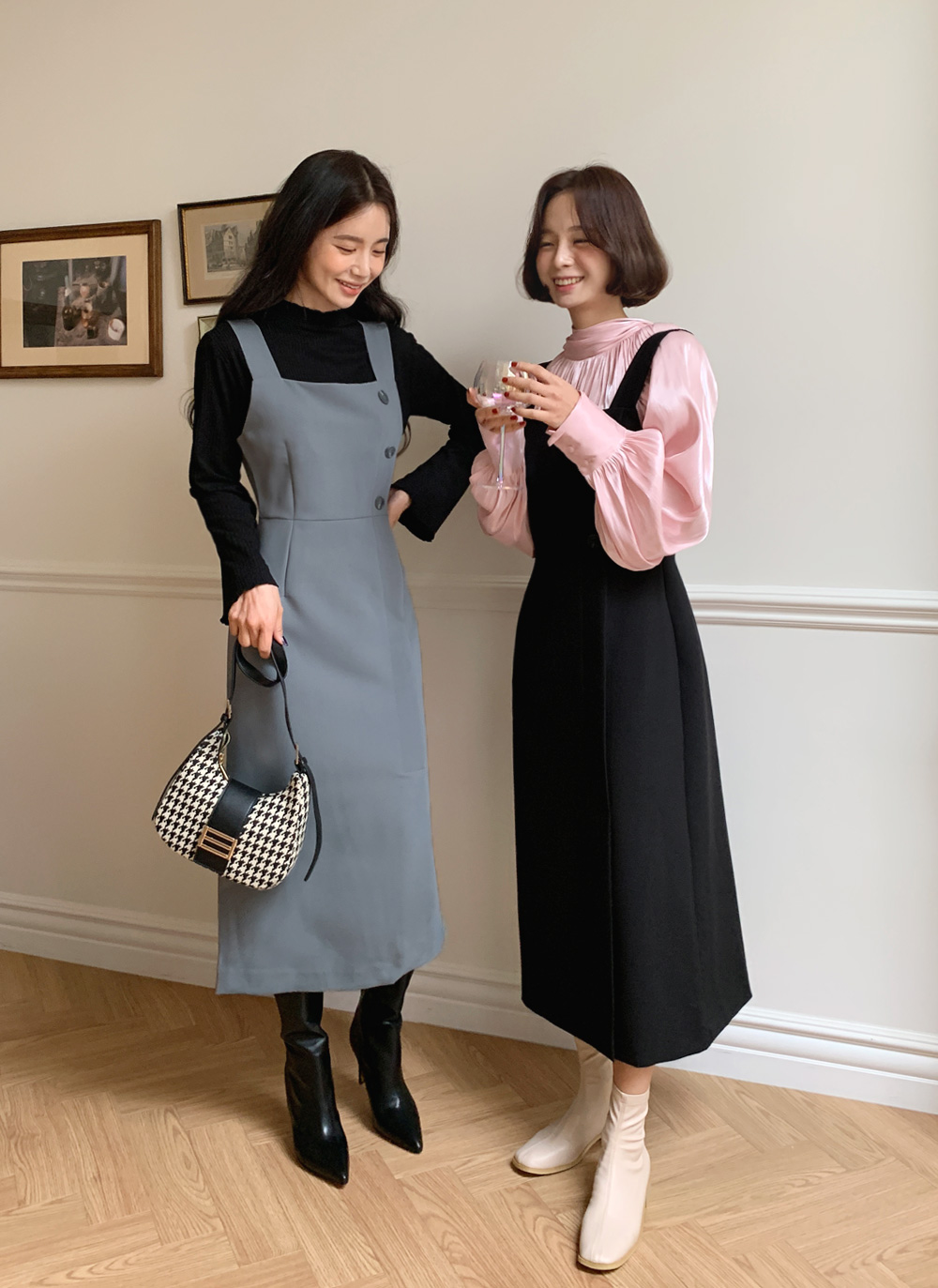 ボタンビスチェワンピース・全3色 | DHOLIC | 詳細画像2