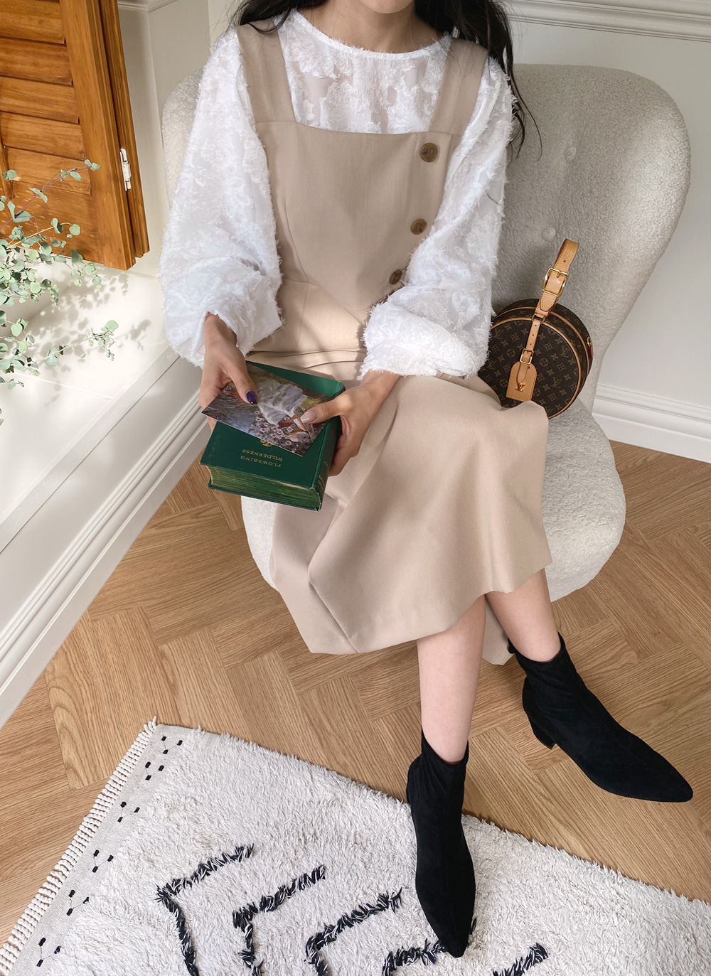 ボタンビスチェワンピース・全3色 | DHOLIC | 詳細画像4