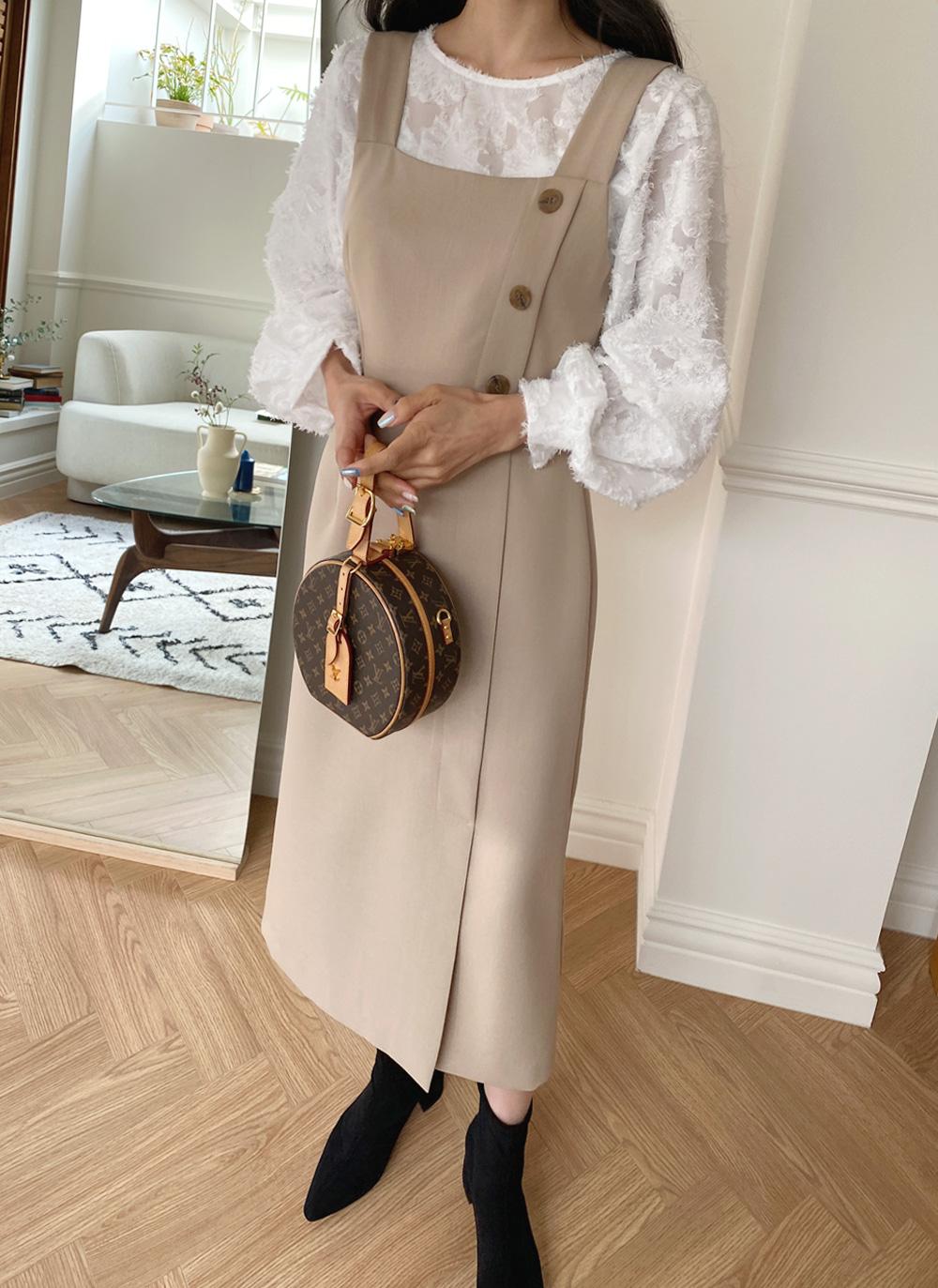 ボタンビスチェワンピース・全3色 | DHOLIC | 詳細画像6