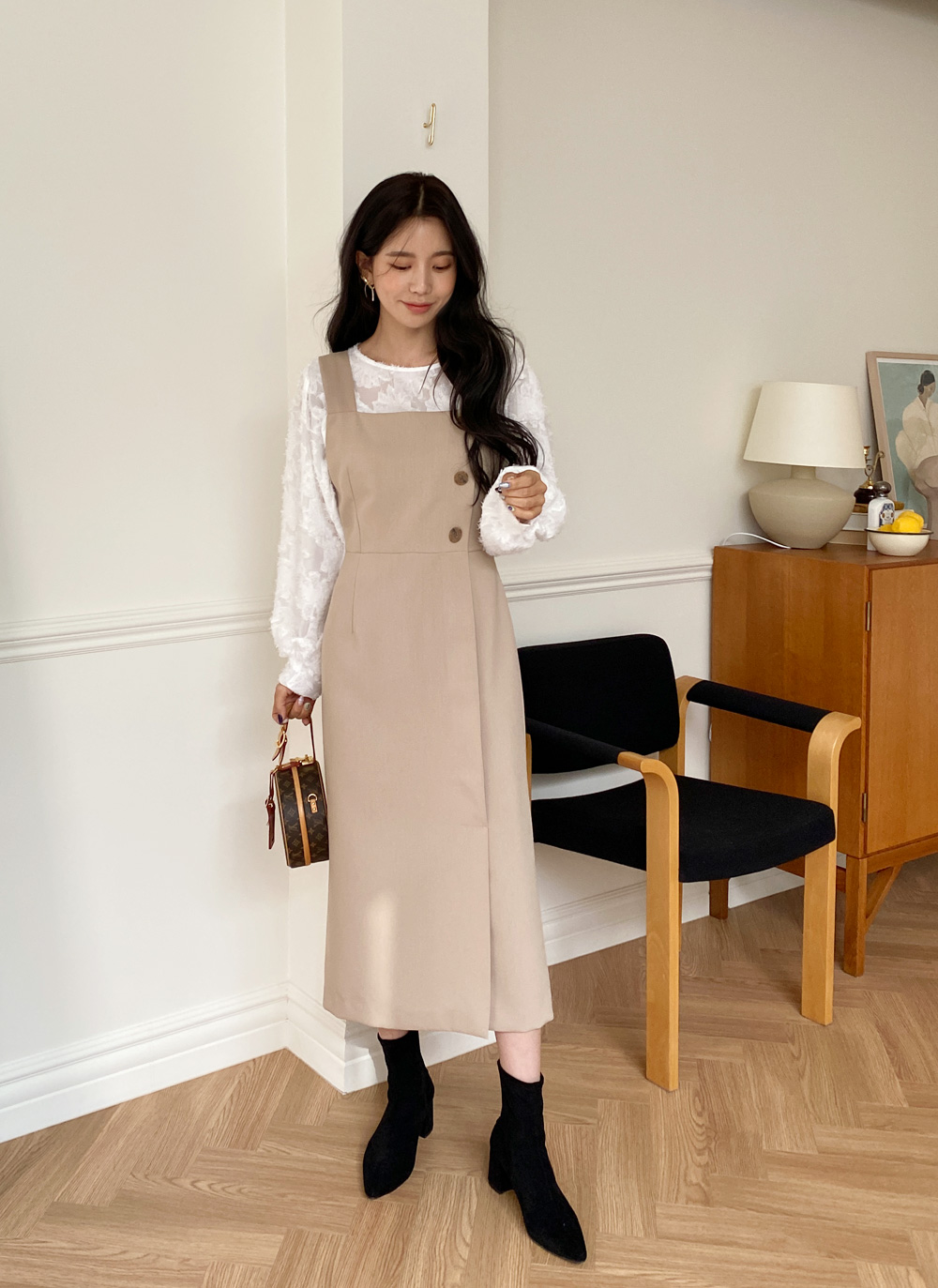 ボタンビスチェワンピース・全3色 | DHOLIC | 詳細画像8