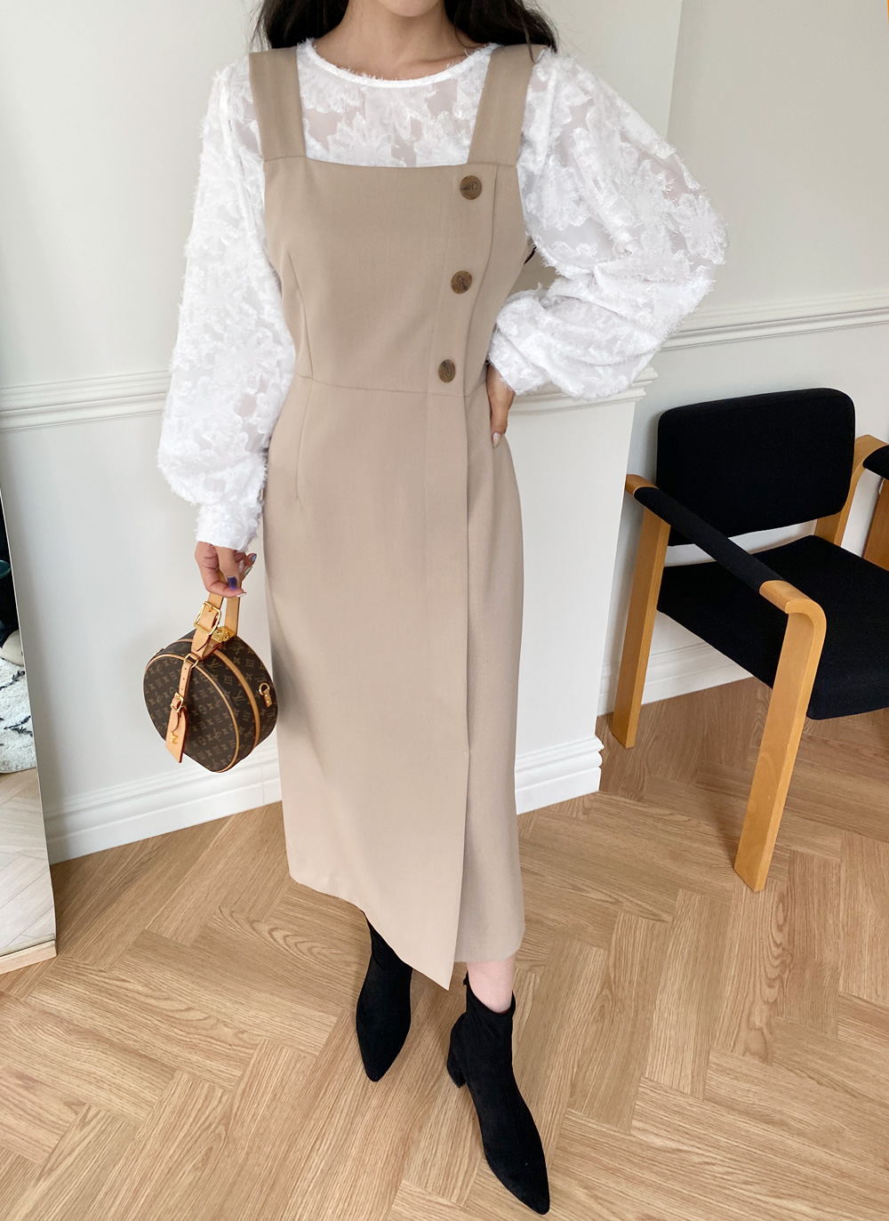 ボタンビスチェワンピース・全3色 | DHOLIC | 詳細画像9