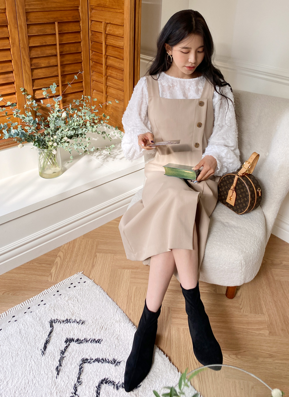 ボタンビスチェワンピース・全3色 | DHOLIC | 詳細画像11