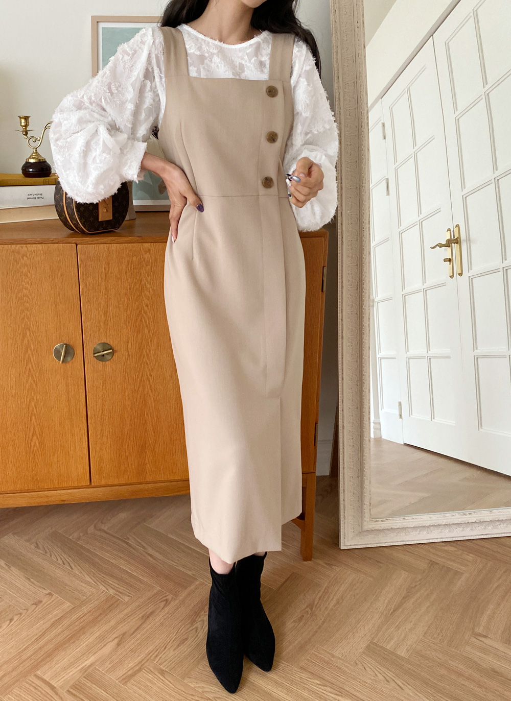 ボタンビスチェワンピース・全3色 | DHOLIC | 詳細画像13