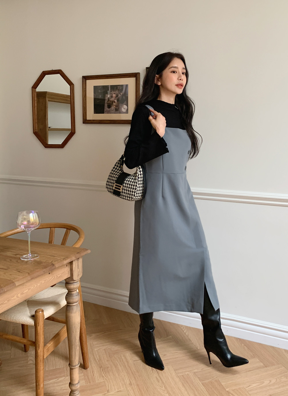 ボタンビスチェワンピース・全3色 | DHOLIC | 詳細画像20