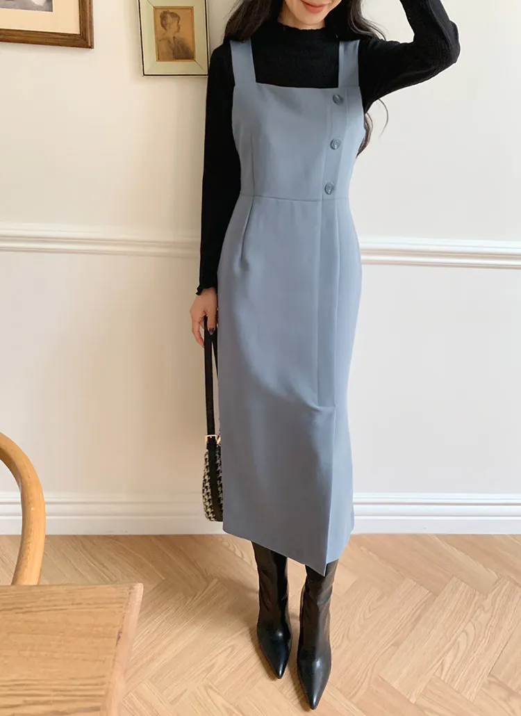 ボタンビスチェワンピース・全3色 | DHOLIC | 詳細画像1