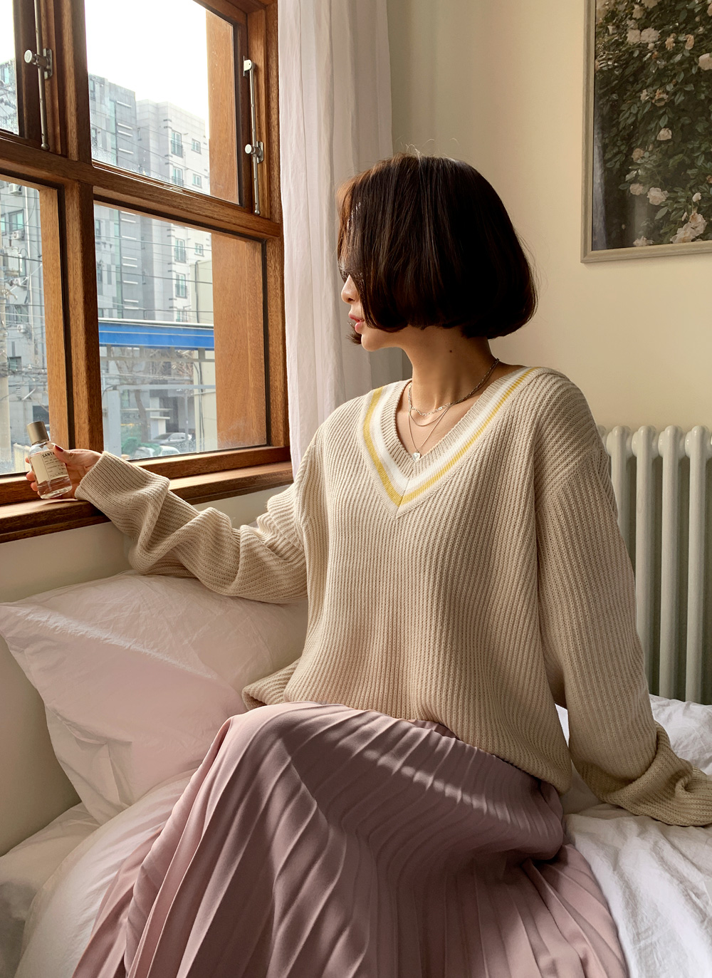 Theory 22aw イレギュラープリーツミディ丈スカート360ダークベージュ 1454907_21291041_k3.jpg