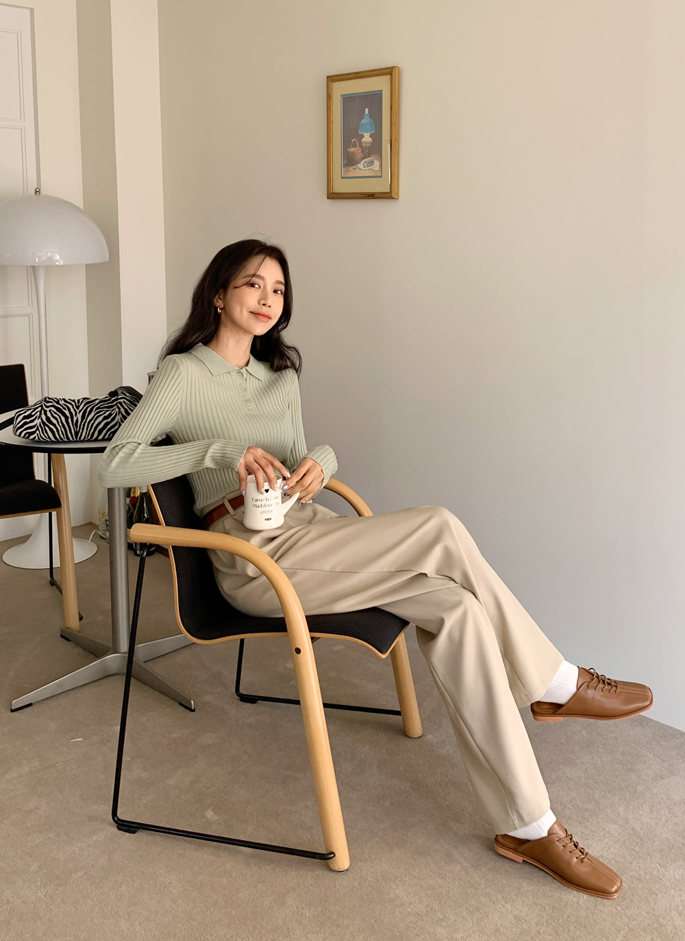 ポロカラーリブニット・全6色 | DHOLIC | 詳細画像9