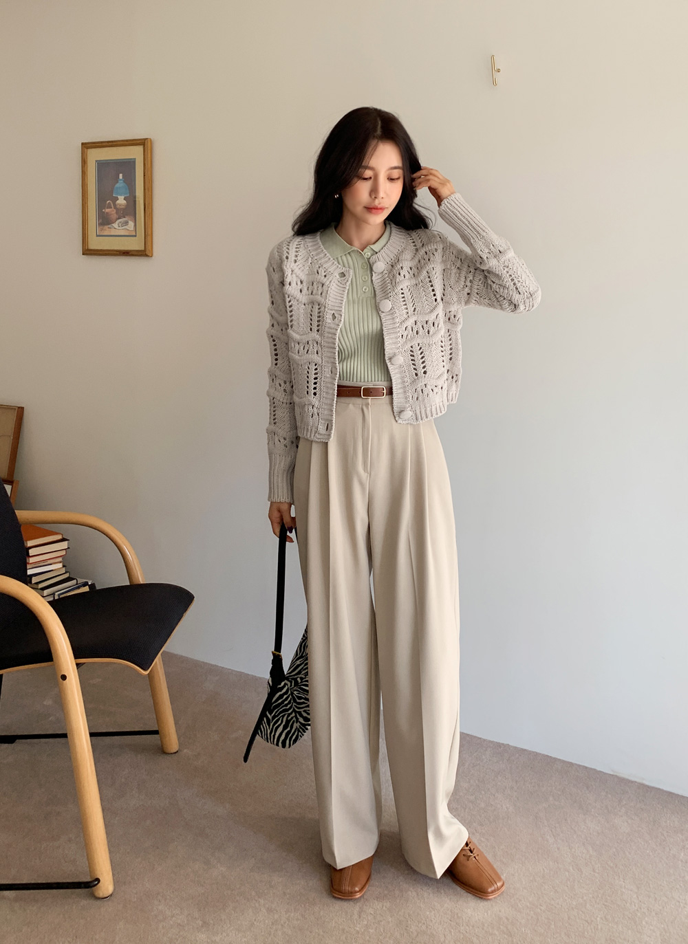 ポロカラーリブニット・全6色 | DHOLIC | 詳細画像15