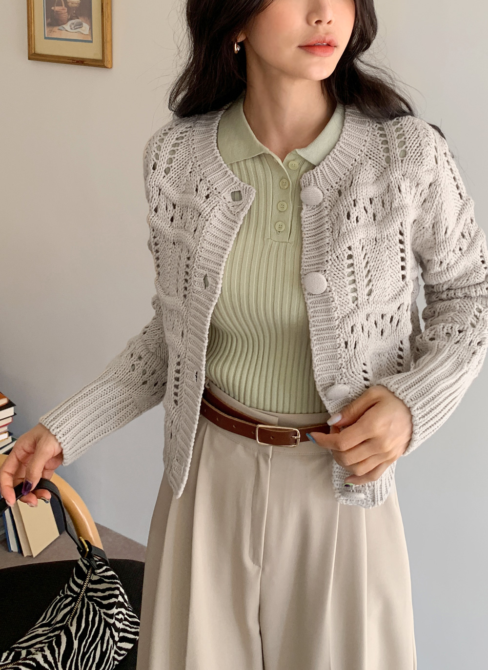 ポロカラーリブニット・全6色 | DHOLIC | 詳細画像16