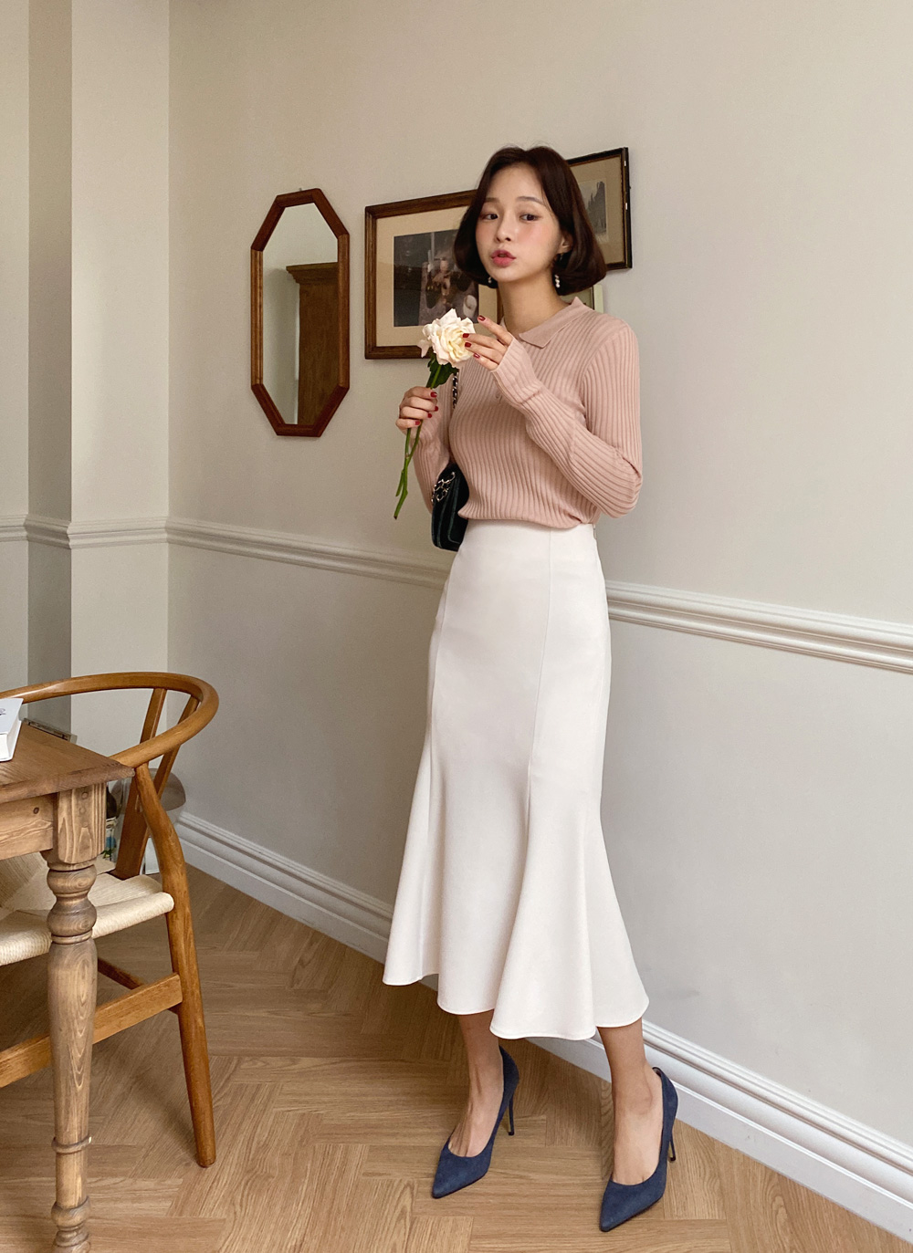 ポロカラーリブニット・全6色 | DHOLIC | 詳細画像18