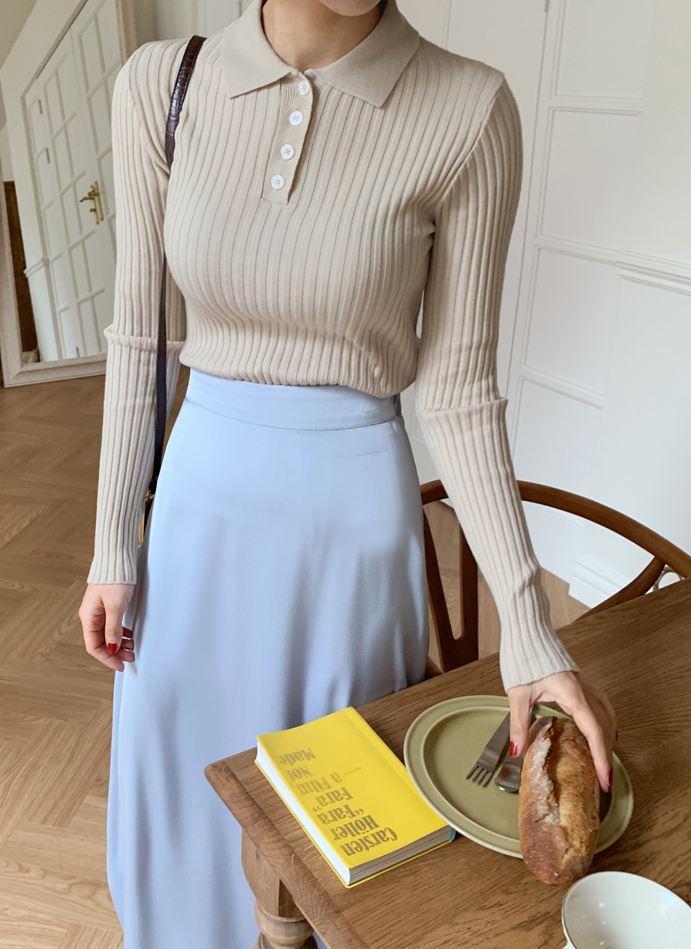 ポロカラーリブニット・全6色 | DHOLIC | 詳細画像24