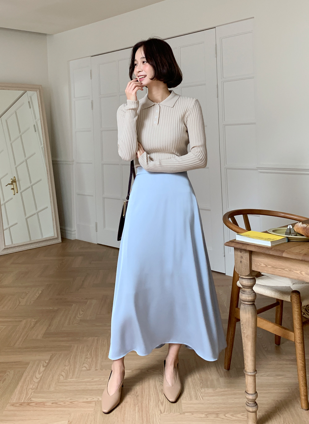 ポロカラーリブニット・全6色 | DHOLIC | 詳細画像25