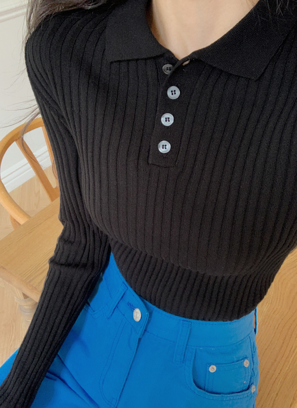 ポロカラーリブニット・全6色 | DHOLIC | 詳細画像29