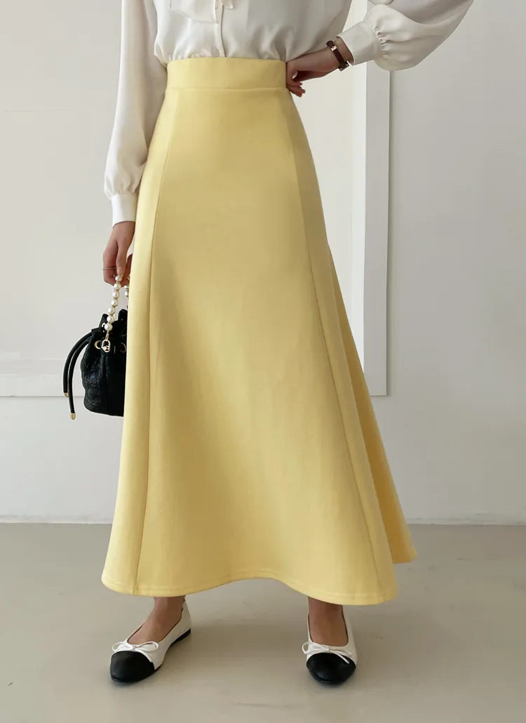 ウエストゴムフレアスカート | DHOLIC | 詳細画像1